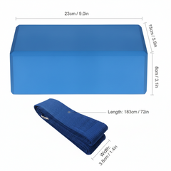 Brique et sangle yoga