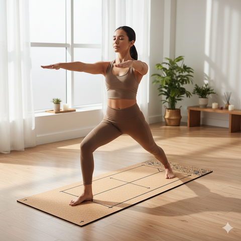 Tapis yoga liège antidérapant