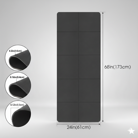 Tapis yoga fin antidérapant