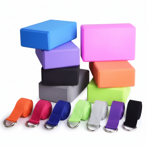 Brique et sangle yoga