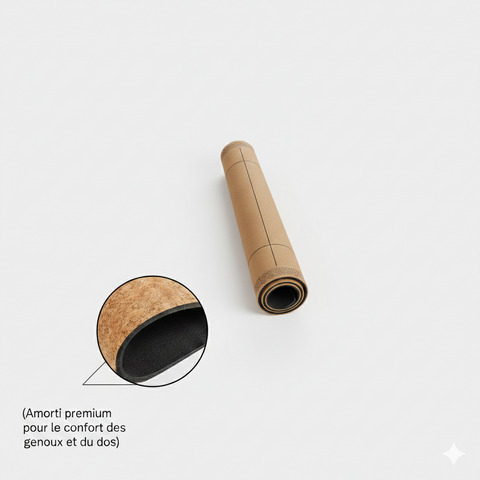 Tapis yoga liège antidérapant